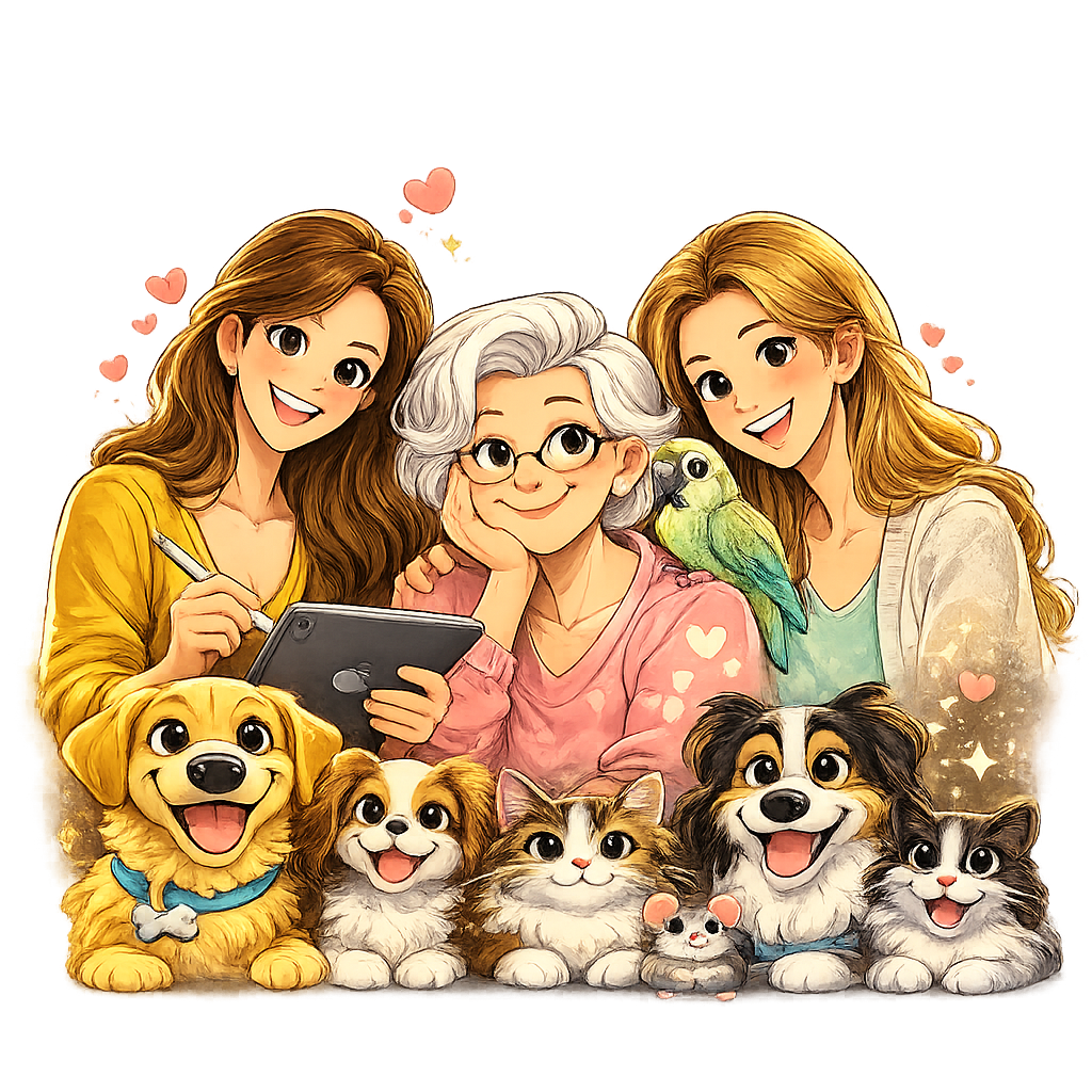Custom Family & Pet Illustration