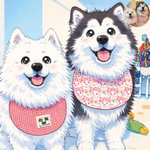 Pokémon Anime Style Custom Portrait from Photo – Couple, Family, Friends, Pet & Human-Pet Illustration, Personalized Gift (Group or Separate Photos)