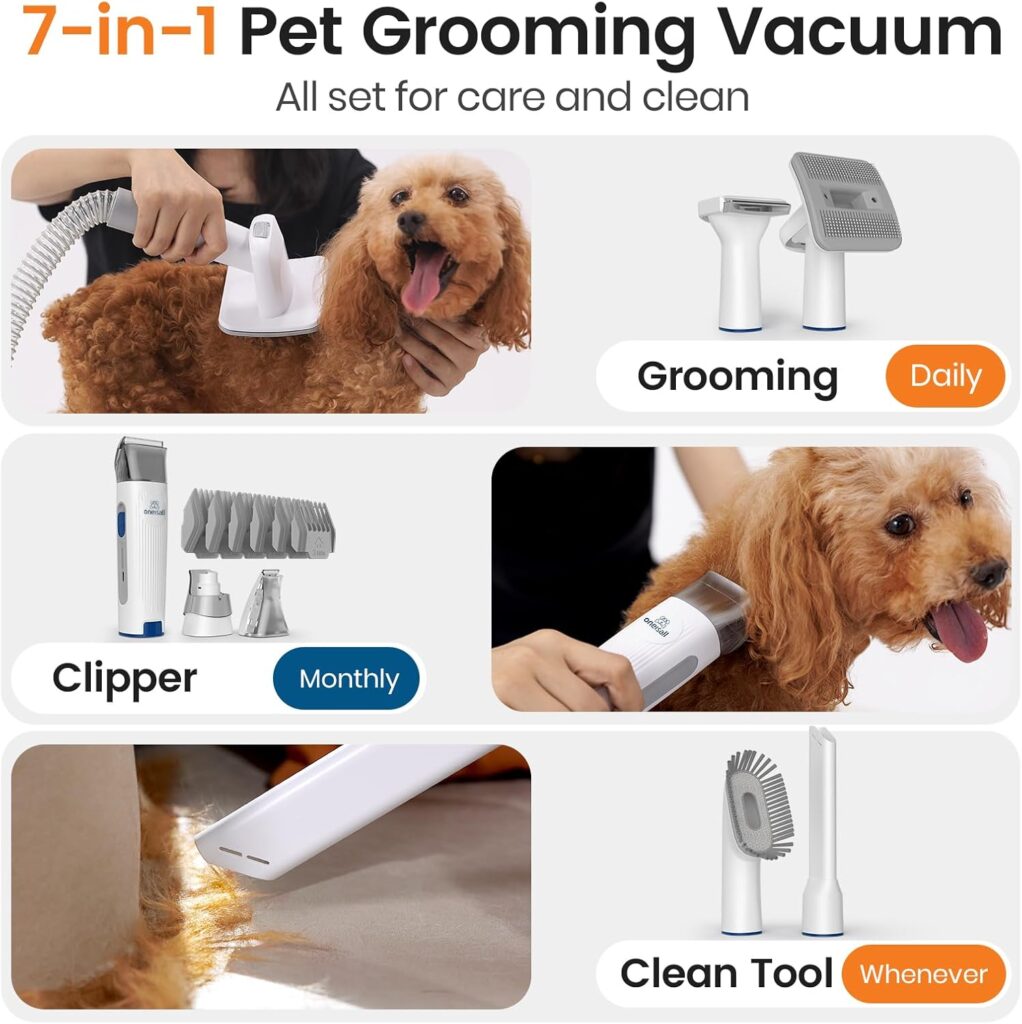 7-in-1 Pet Grooming Vacuum & Clipper Kit view 2
