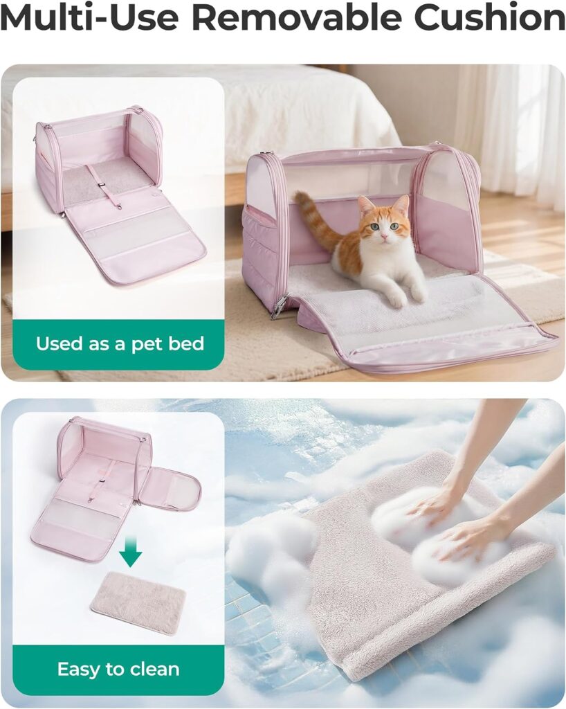 Collapsible Soft-Sided Cat Travel Carrier view 3