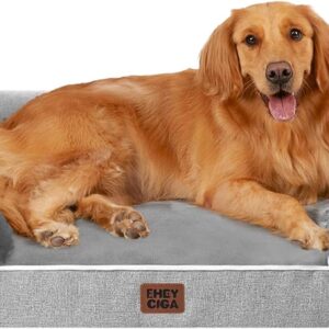 Orthopedic Bolster Dog Bed with Egg-Crate Foam