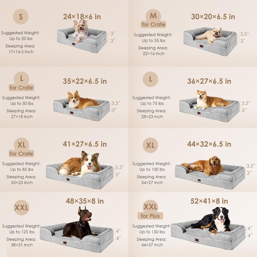 Orthopedic Bolster Dog Bed with Egg-Crate Foam view 2