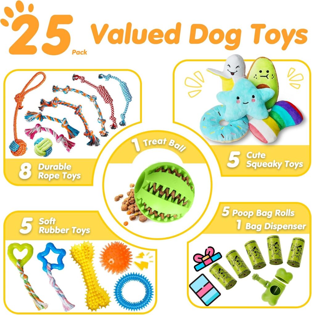 Puppy Teething & Squeaky Toy Variety Pack view 2