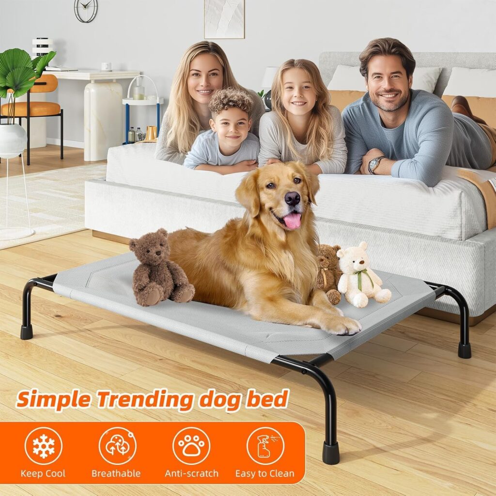 Raised Breathable Outdoor Dog Bed view 2