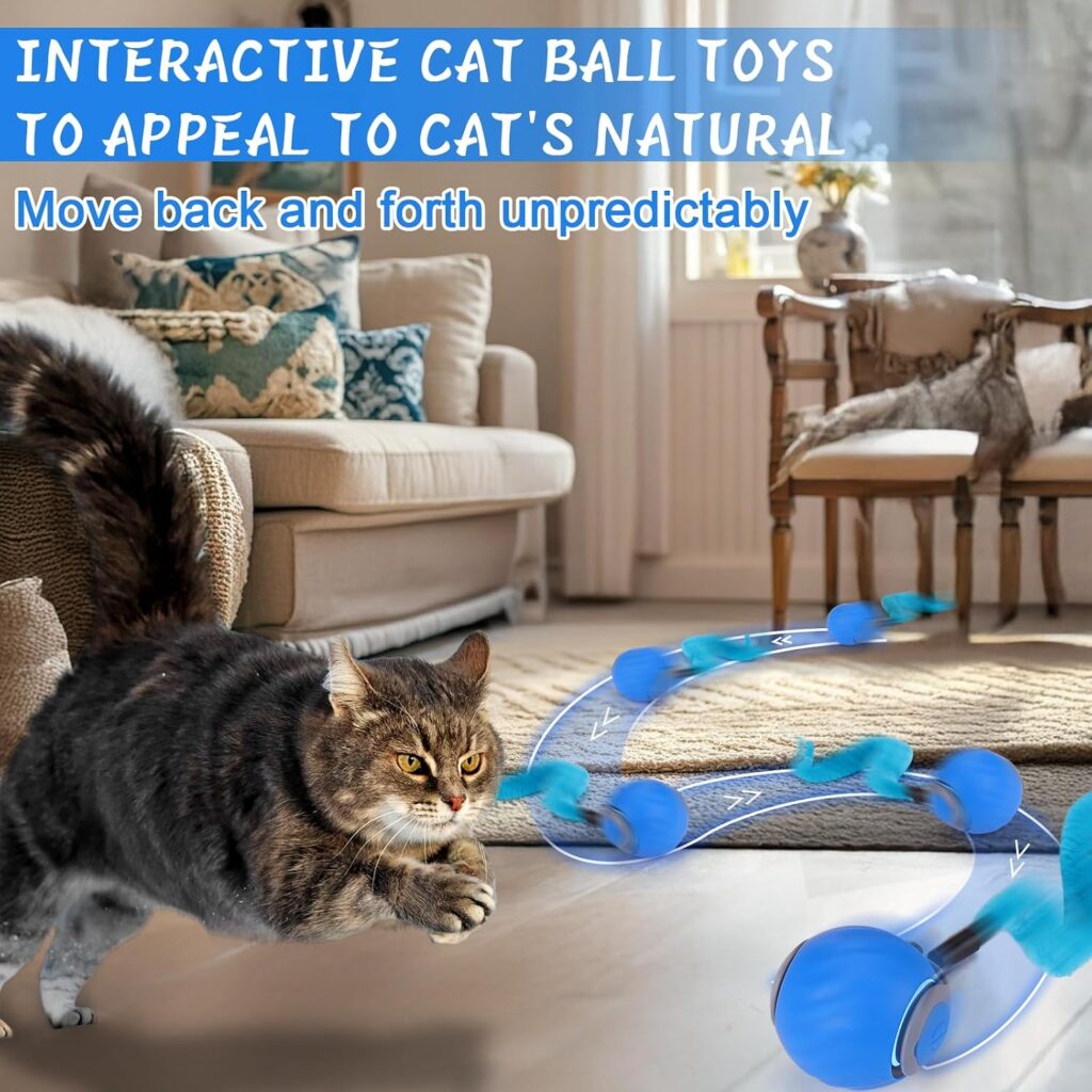 Rechargeable Interactive Cat Chase Ball view 2