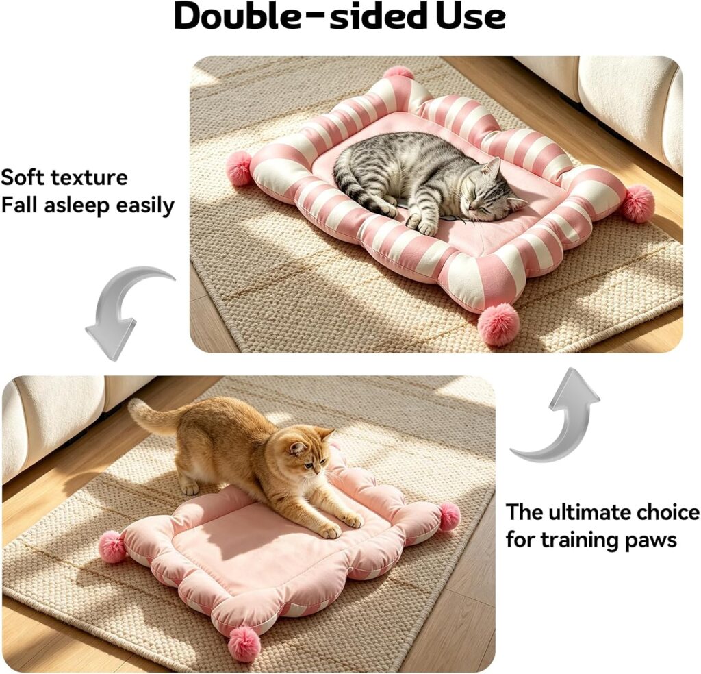 Reversible Breathable Cat Sleeping Mat view 2
